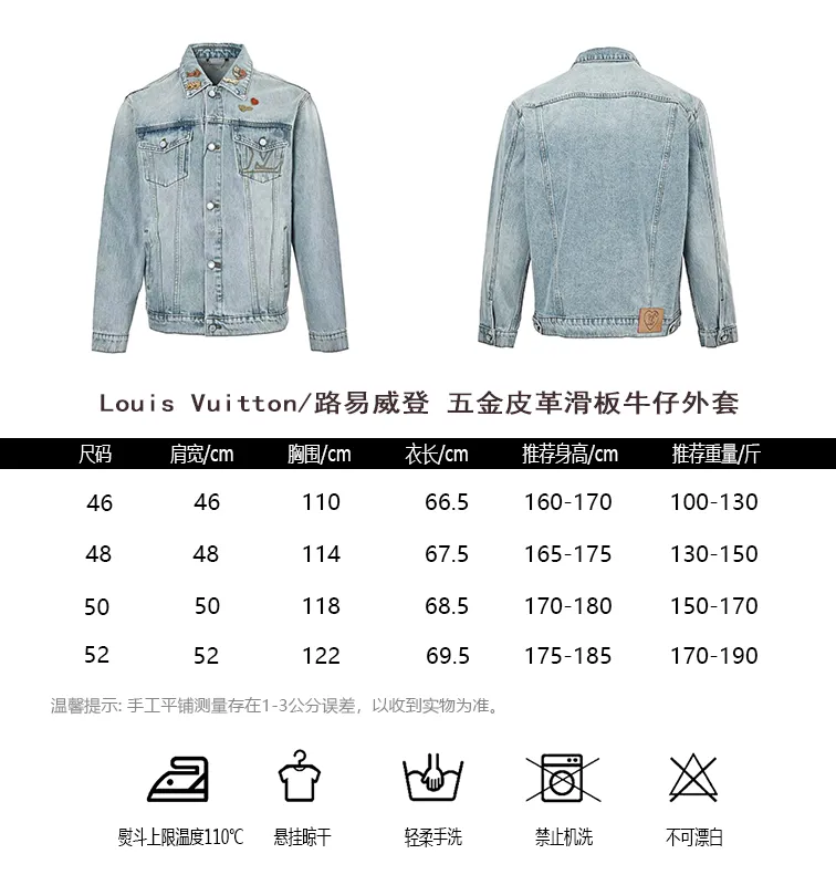 Louis Vuitton/Louis Vuitton hardware leather skateboard denim jacket